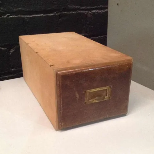 Wooden Single Drawer Storage Unit Period