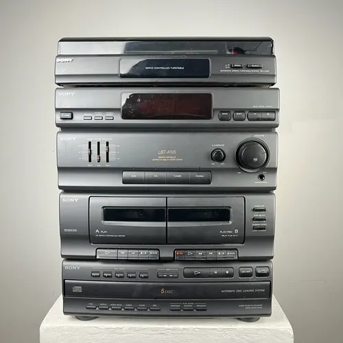 Sony LBT-A190 Hi-Fi Double Tape Turner CD Player and Turntable