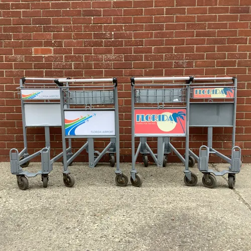 Metal Framed Airport Luggage Trolley