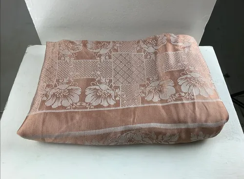 Pink and white floral vintage fabric 