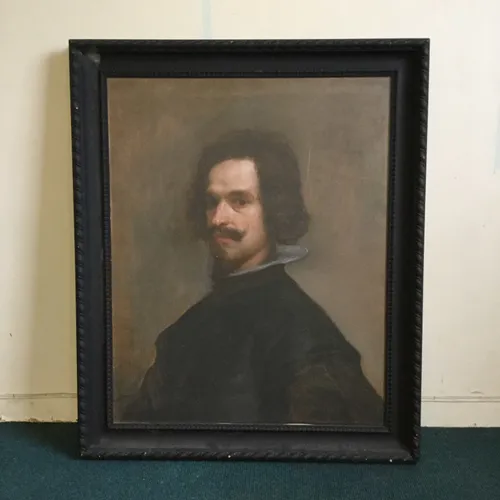 Various Period Style Large Black / Gold Framed Pictures Paintings