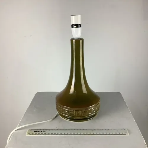 Green  Brown Ceramic  Lamp Base