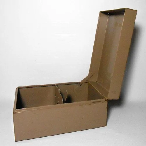 Brown Index Card Storage Box