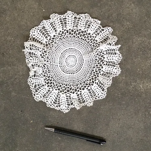 Period White Crochet Doily