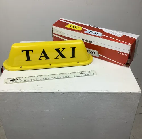 Small Yellow Taxi Roof Lamp