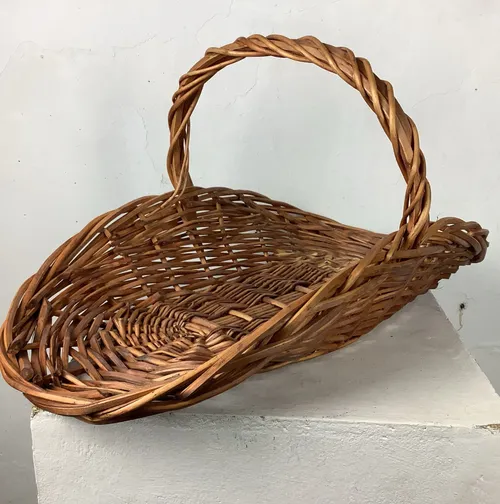 Oval Flower Gathering Wicker Basket