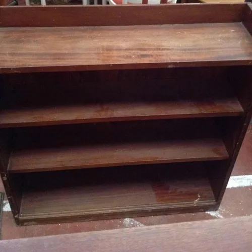 Period wooden bookshelf unit