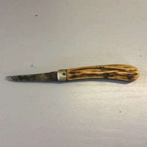 Period Bone Handle Folding Pocket Knife