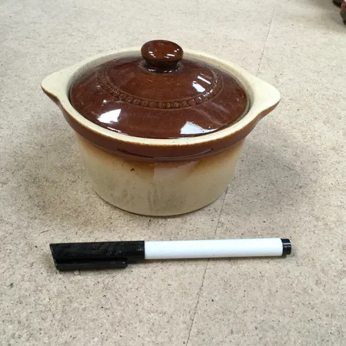 Small Stoneware Woodville Mini Casserole Dish Pot with Lid