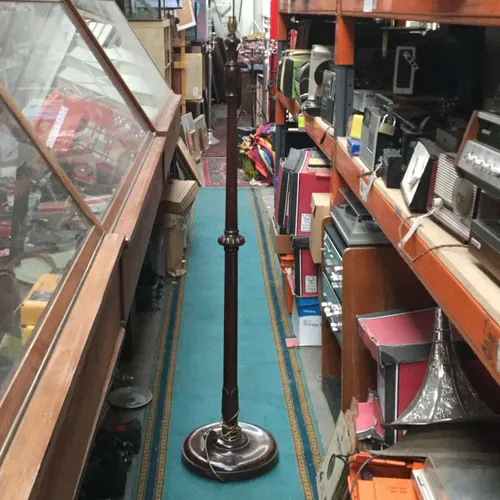 Period wood standard lamp 2