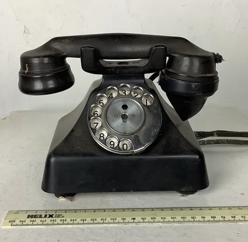 Period Black Rotary Phone