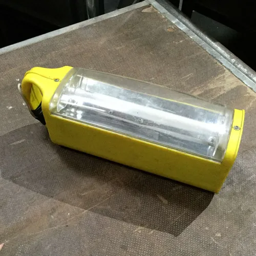 Yellow plastic battery operated light