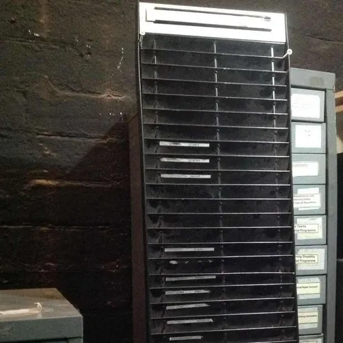 Black and Silver Klarity Job / Time Card Rack