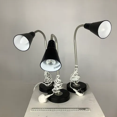 Black anglepoise desk lamp