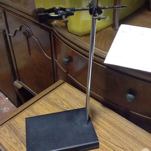 laboratory flask stand and clamp
