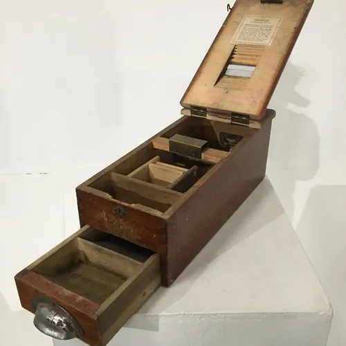 Early 1900s Period Wood Till Cash Register