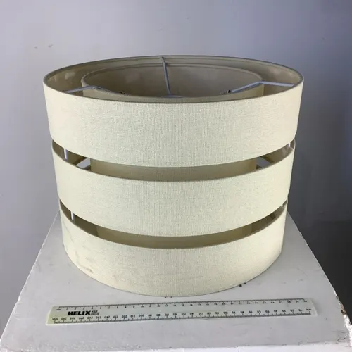 Three Tiered Cream Round Lampshade