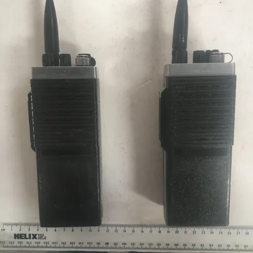 Pair of Black / Silver Period CLEARTONE VHF Transceiver / Walkie Talkie