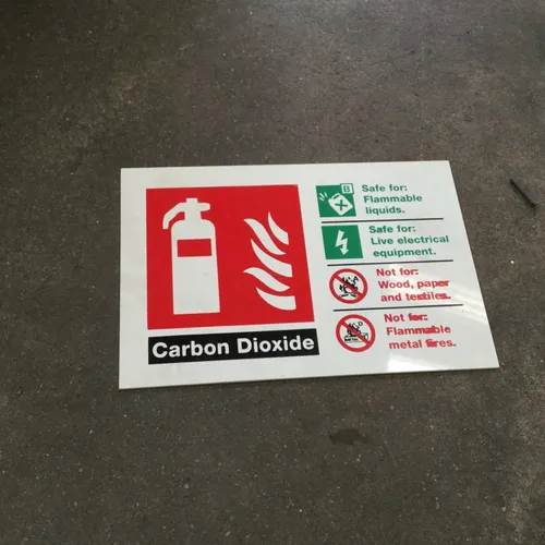 Carbon Dioxide Safety Sign