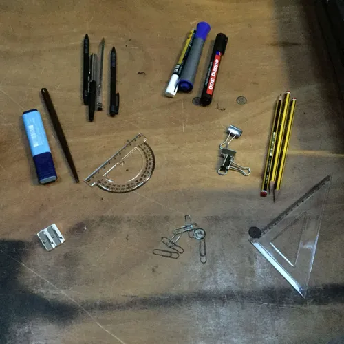 Assortment of stationary items