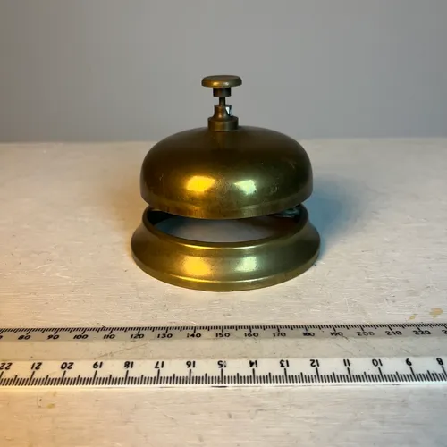 Vintage brass desk bell 