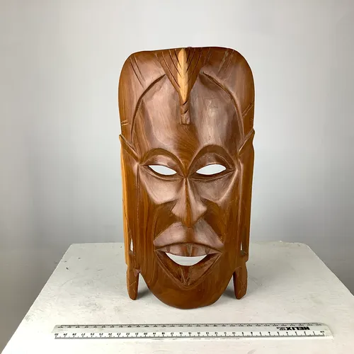 Carved Wood Decorative Mask