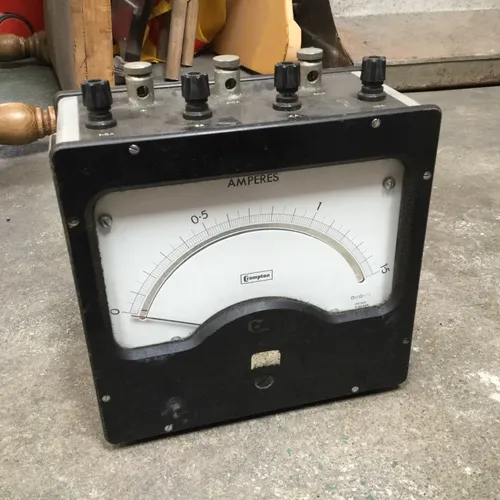 Black DC Ammeter 