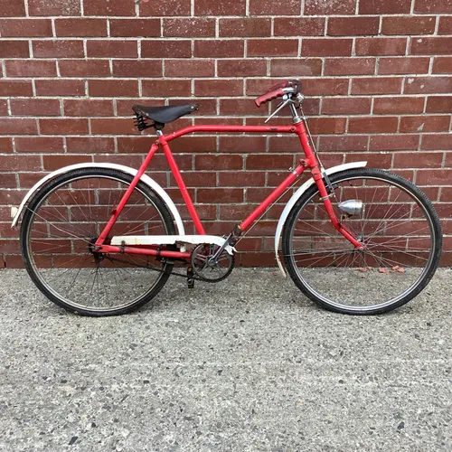 Period Red and White Bicycle Bike