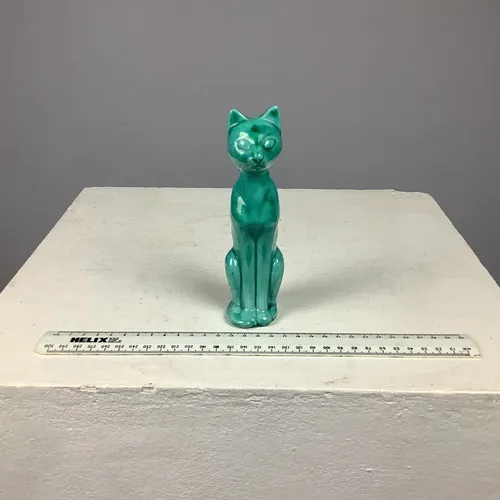 1960s Anglia Pottery Billinghay Blue Cat Ornament 