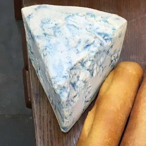 Plastic Prop Blue Gorgonzola Cheese 20cm L x 18cm W x 10cm H
