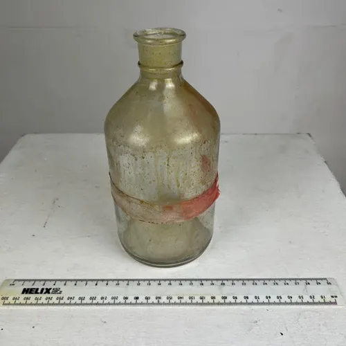 Glass Bottle with Frosted Neck