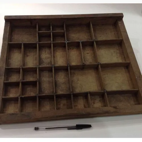 distressed wood typeset tray 2