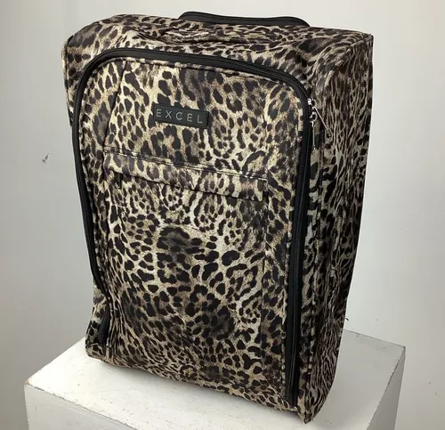 Excel Cheetah Print Suitcase