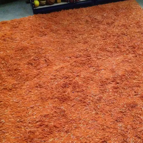 Orange Heavy Pile Area Rug