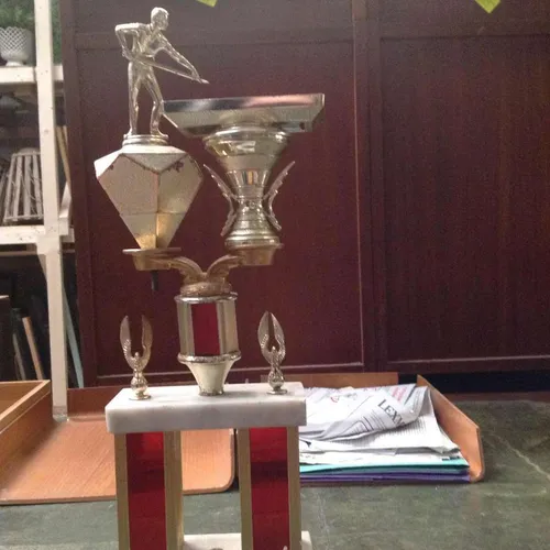 metal plastic red gold pool snooker modern trophy