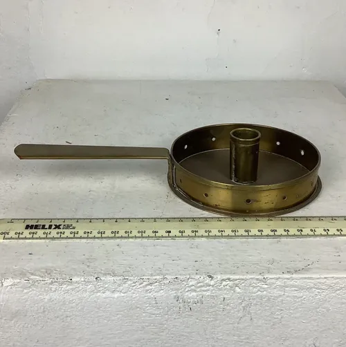 Brass Candlestick Holder with Handle