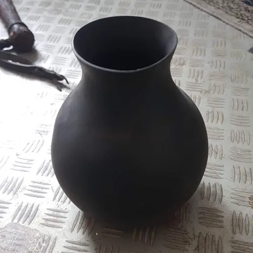 Black Rubber Vase