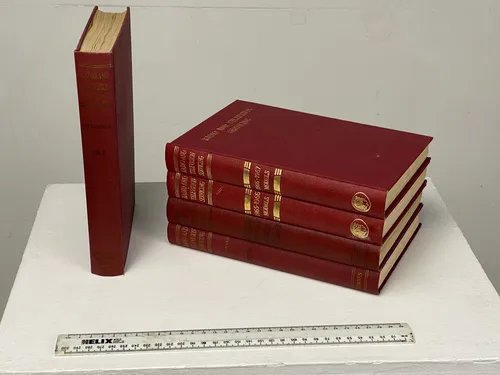 Set of 15 Red radio and television servicing manuals/ books