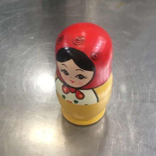 Yellow and Red Russian Doll