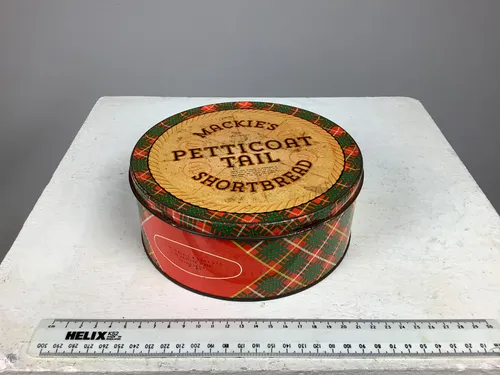 Period Circular Mackie’s Tartan Shortbread Tin