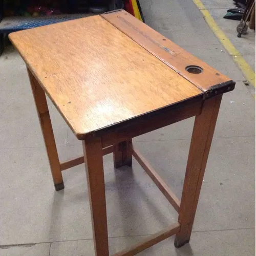 collapsable wooden school desk folding period aged