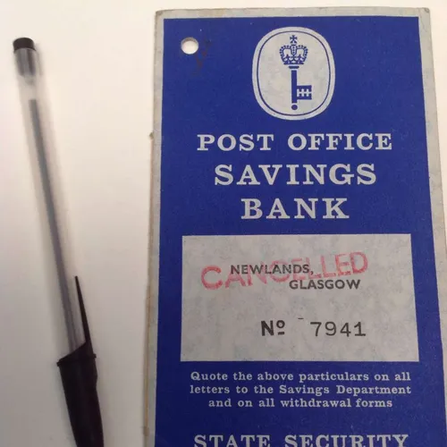 Post Office Savings Bank account book 1968 - 1973