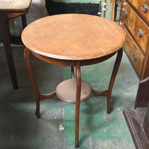 Small round wooden table 