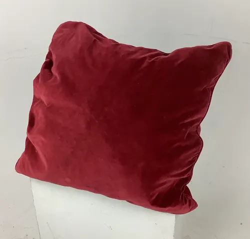 Large Red Velvet Cushion