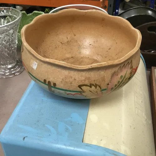 Period Floral Print Bowl / Planter