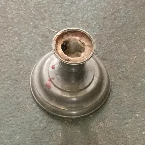 Period Silver Metal Candle Holder