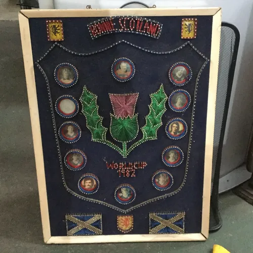 Bonnie Scotland pin board World Cup 1982