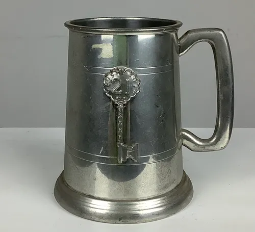 Pewter Tankard with 21 Key