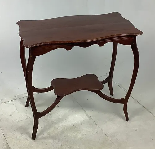 dark wood side table