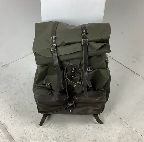 Green Khaki Military Style Backpack 